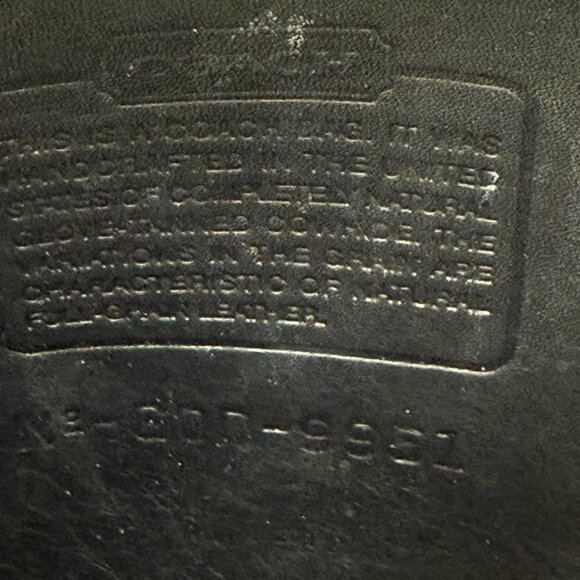 Vintage Coach Black Leather Patricia's Legacy Crossbody Flap Saddle Bag 9951 - Picture 16 of 16